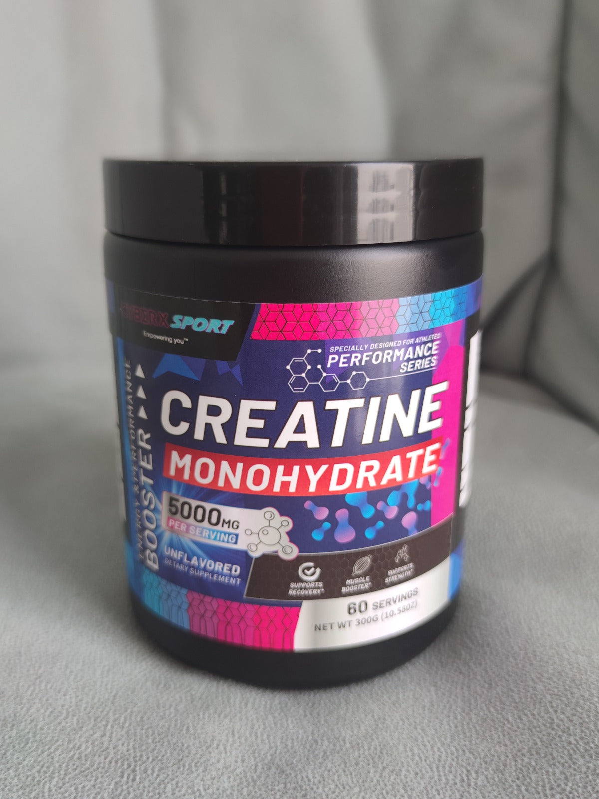 CyberXsport™ Creatine Monohydrate 300g  | 5000mg p/s | Performance Energy System